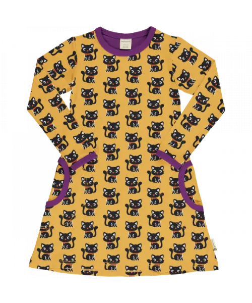 Jurk / Dress LS Cat - Maxomorra
