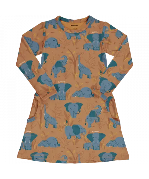 Jurk / Dress LS Elephant Clan - Meyadey (Maxomorra)