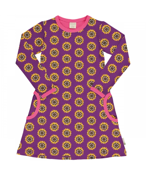 Jurk / Dress LS Garden Sunflower - Maxomorra
