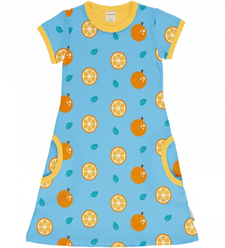 Jurk / Dress SS Orange - Maxomorra