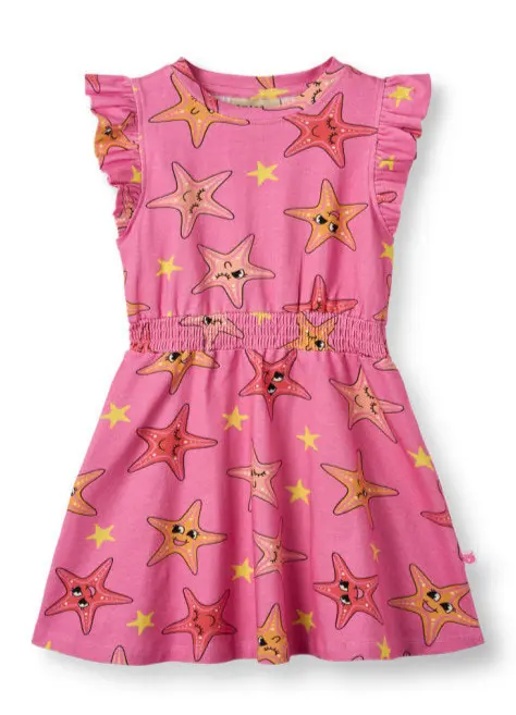 Jurk / Dress with Starfish - Småfolk