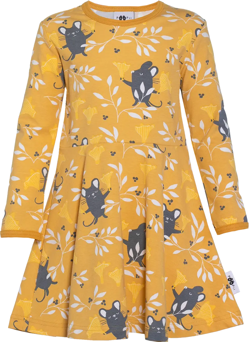 Jurk / SINNA Skater Dress Chanterelle Ochre  – Paapii Design