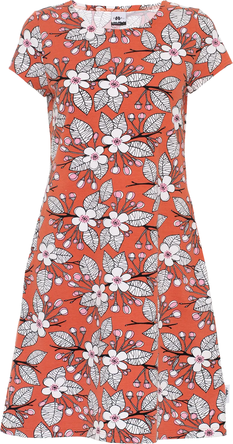 Jurk SOINTU Dress Apple Garden Rust S-XXXL - Paapii Design