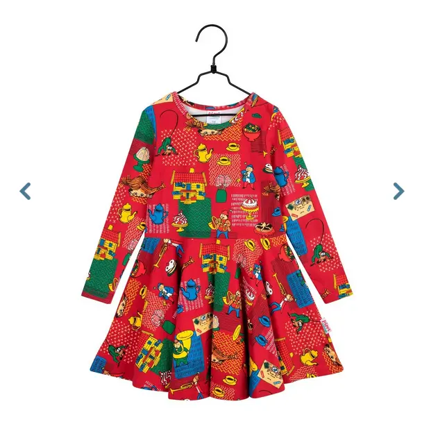 Jurk Trombone Dress Dark Red – Pippi Langkous