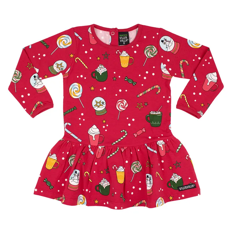 Jurk / Twirl Dress Winter Magic Rosehip - Villervalla