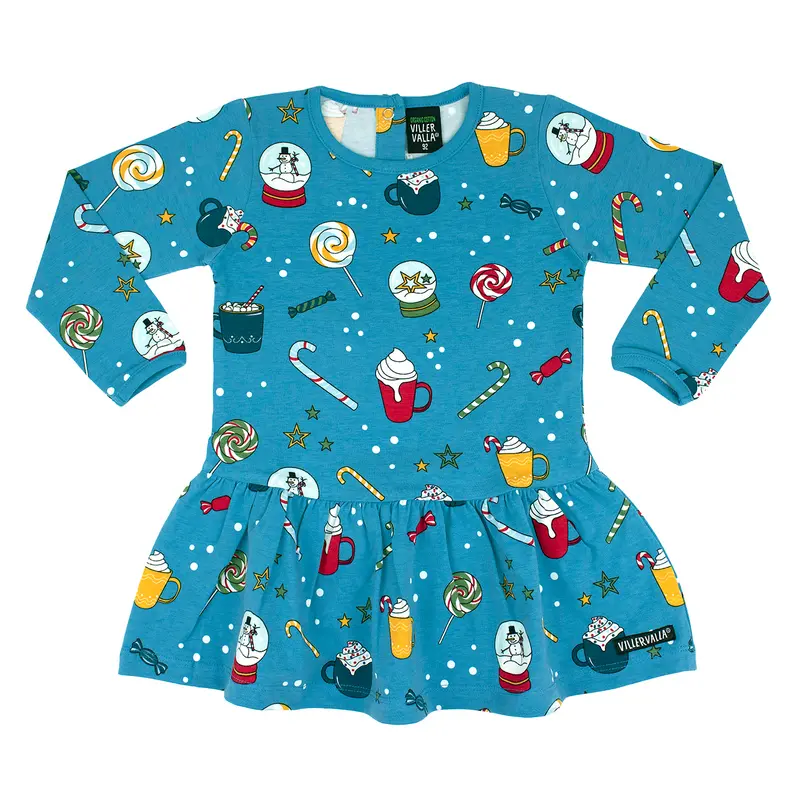 Jurk / Twirl Dress Winter Magic Sky - Villervalla