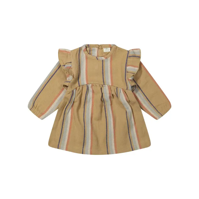 Jurkje Anemone - Biologisch katoen - Woven stripe - Riffle Amsterdam