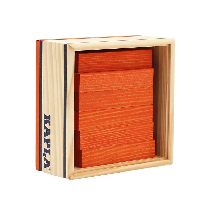 Kapla Kistje met 40 plankjes (oranje)