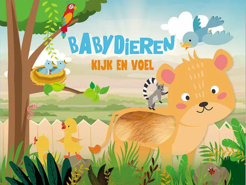 KartonBoekje - Kijk en Voel - Babydieren - Lantaarn Publisher