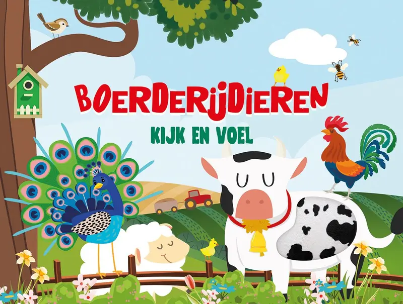 KartonBoekje - Kijk en Voel - Boerderijdieren - Lantaarn Publisher