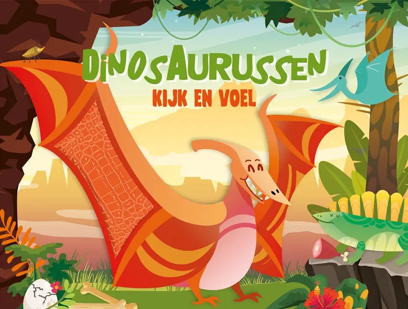 KartonBoekje - Kijk en Voel - Dinosaurussen - Lantaarn Publisher