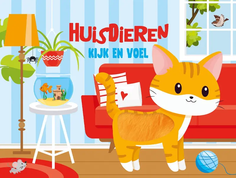 KartonBoekje - Kijk en Voel - Huisdieren - Lantaarn Publisher
