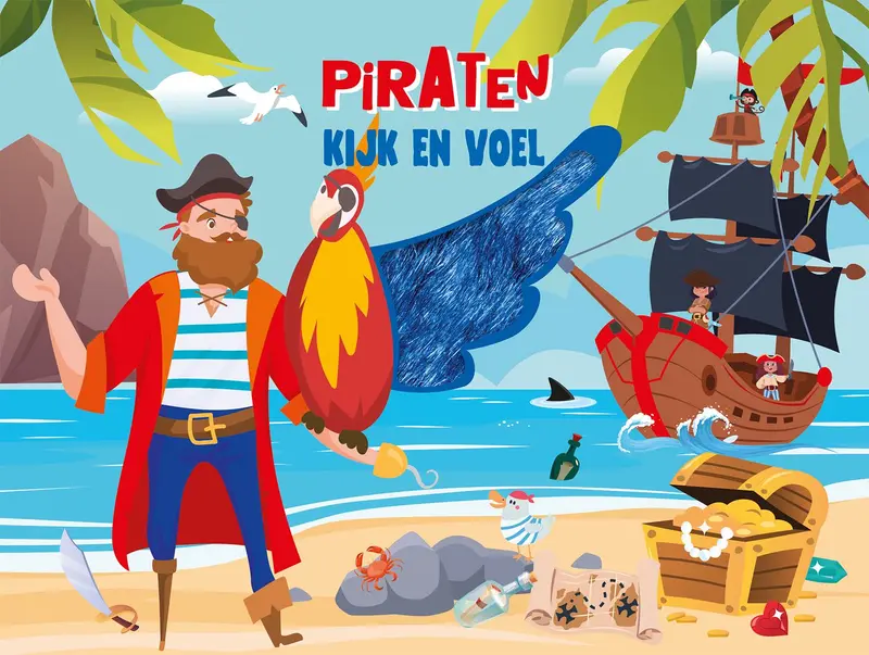 KartonBoekje - Kijk en Voel - Piraten - Lantaarn Publisher