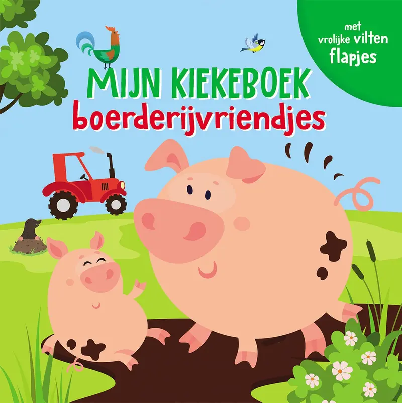 KartonBoekje met Flapjes - Mijn Kiekeboe - Boerderijvriendjes - Lantaarn Publisher