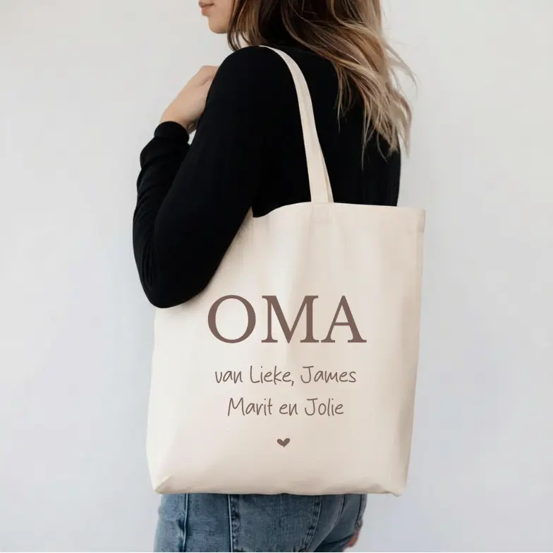Katoenen tas | de mama, oma van