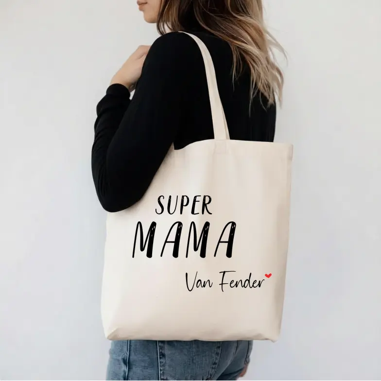 Katoenen tas | Super mama, oma