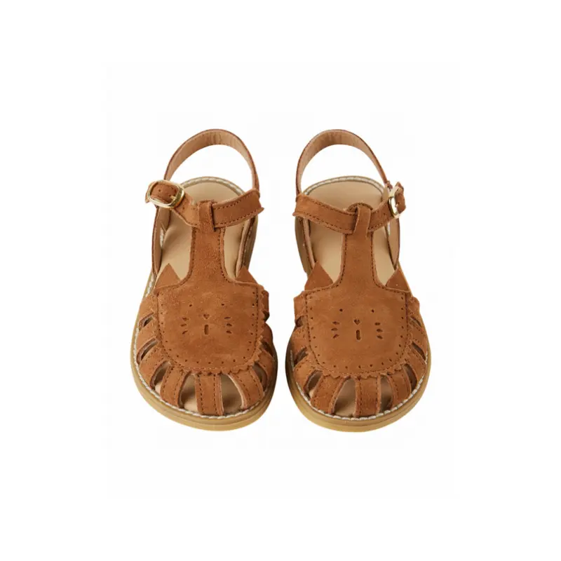 Katten sandalen - Leer - Camel/bruin - Emile et Ida