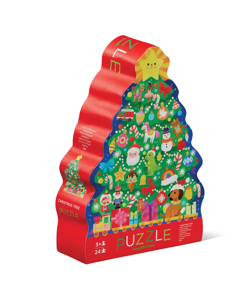 Kerst Puzzel Kerstboom 24 Stukjes | Crocodile Creek