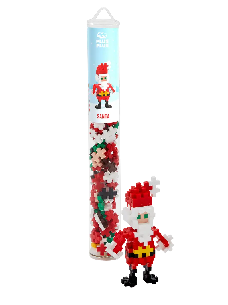 Kerstman Tube 100 stuks | Plus Plus