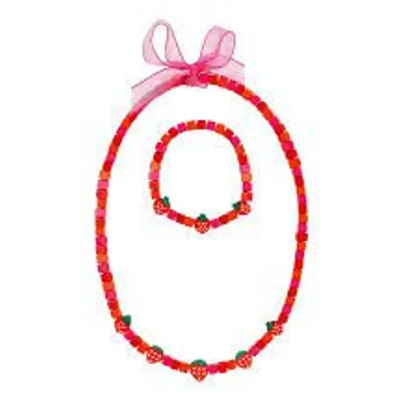 Ketting en Armband Set - Aardbei Anje
