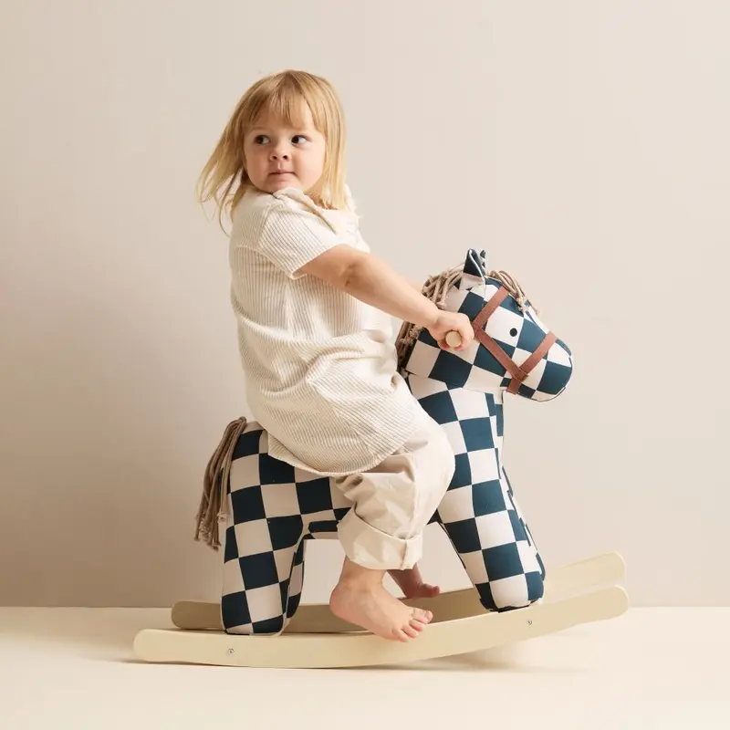 Kids Concept hobbelpaard Miro ruitjes 18 mnd+