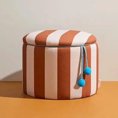 Kids Concept opbergberg poef brown