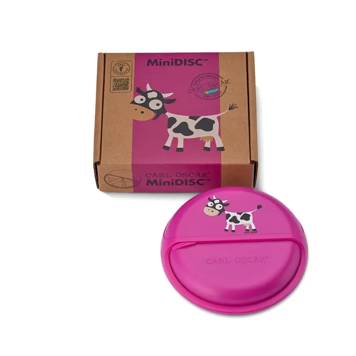 Kids MiniDISC™ Snacktrommel Cow Pink – Carl Oscar