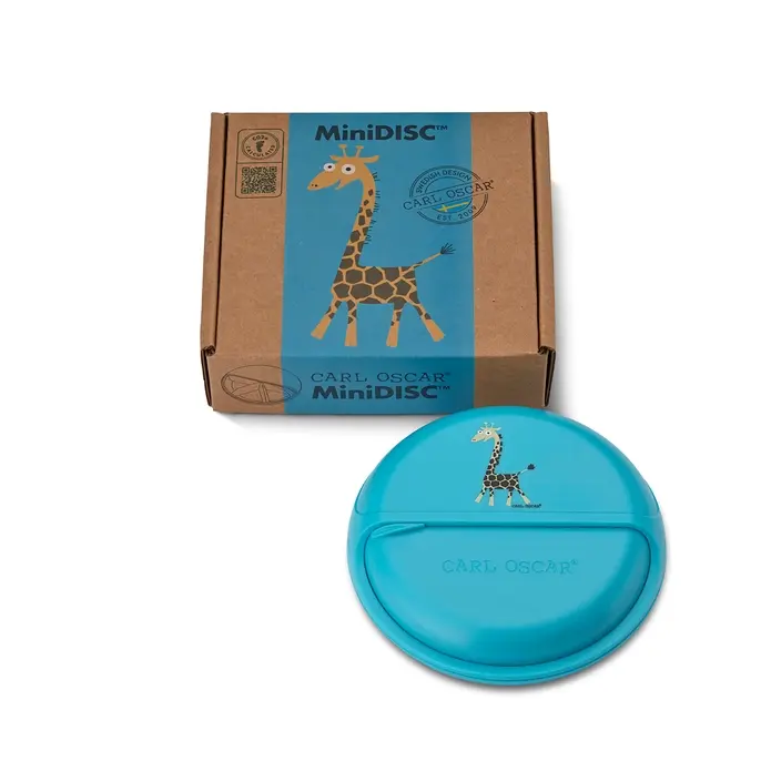 Kids MiniDISC™ Snacktrommel Giraffe Blue – Carl Oscar