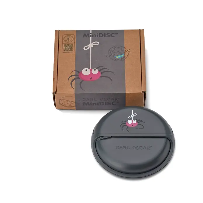 Kids MiniDISC™ Snacktrommel Spider Grey – Carl Oscar