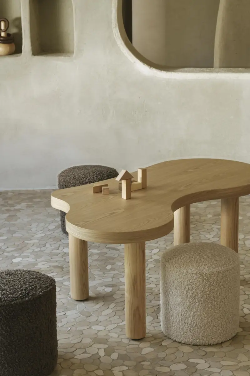 Kids Pouf - Modular Organic Kids Table - Boucle poef - Quax