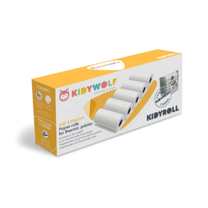 Kidyroll Papier Rollen Zelfklevend  | Kidywolf