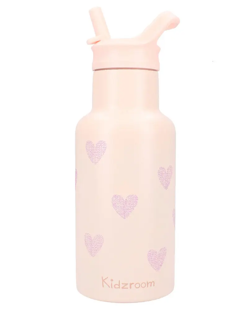 Kidzroom drinkfles pink hearts