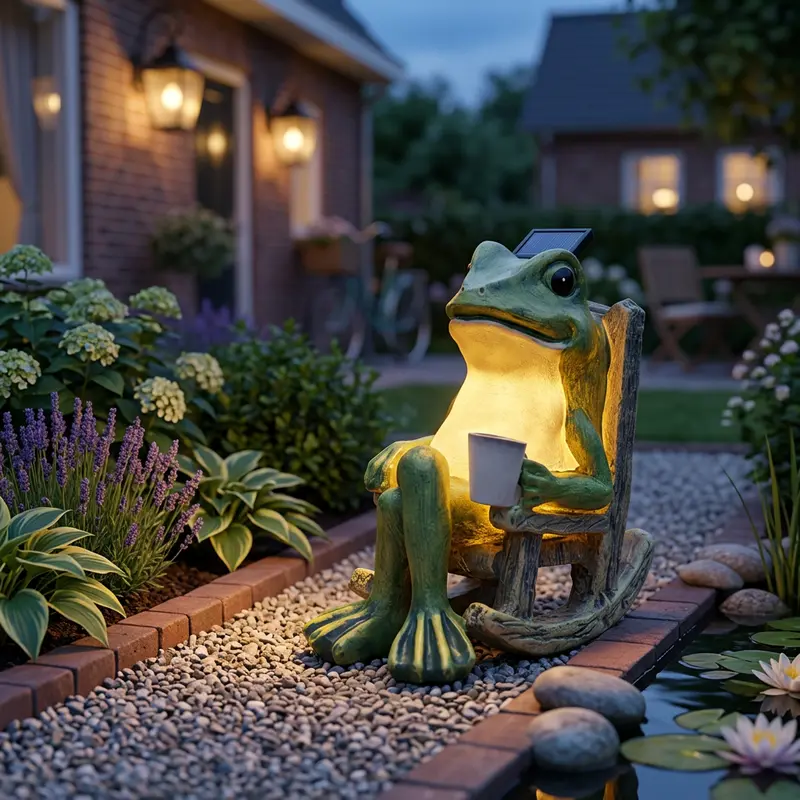 Kikker Solar Tuinlamp LED Outdoor Vijver Deco