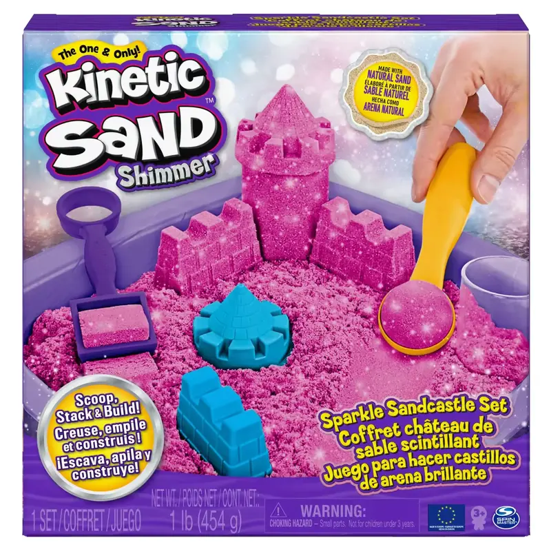 Kinetic Sand - Sparkle Sandcastle Set
