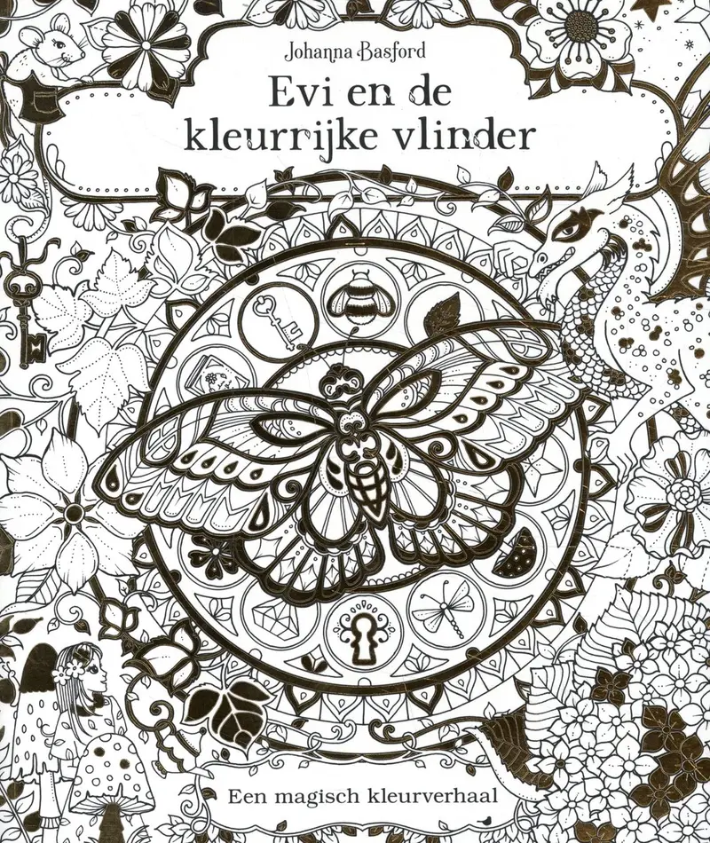 Kleurboek Evi en de kleurrijke vlinder - Johanna Basford