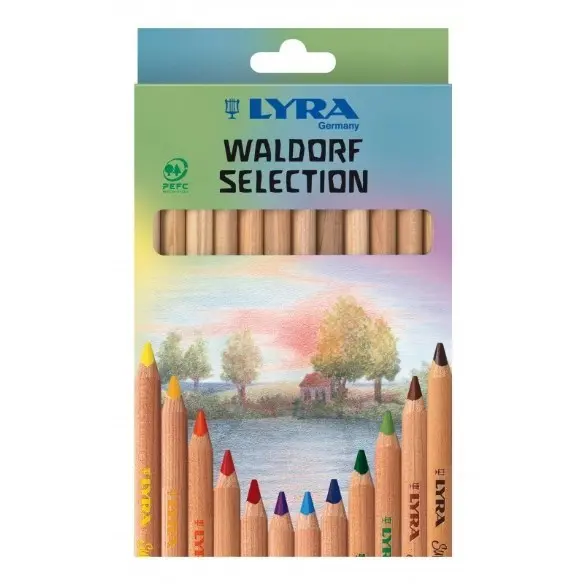 Kleurpotloden Super Ferby Waldorf Selection - driekant (12 st.) - Lyra