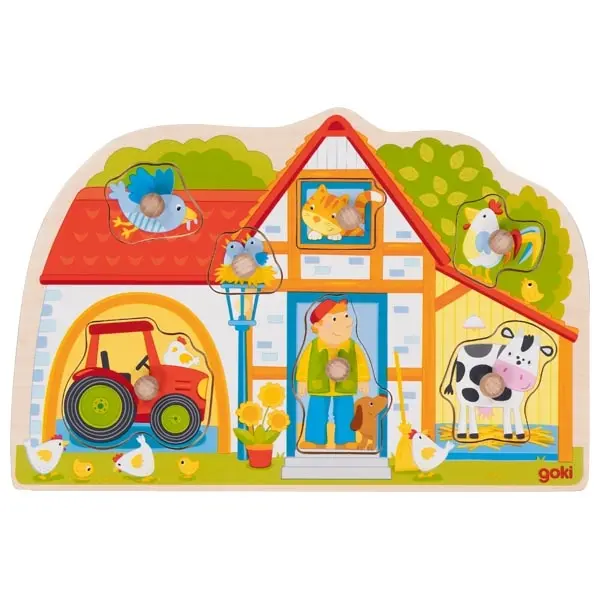 Knop Puzzel Boerderij | Goki