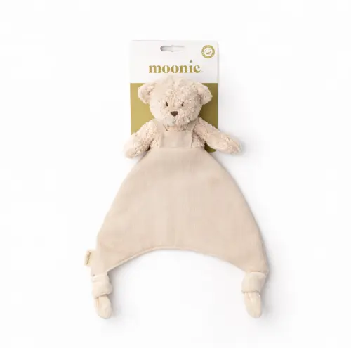 Knuffeldoekje Beer - Biologisch katoen & Linnen - Doudou Bear - GOTS - Moonie