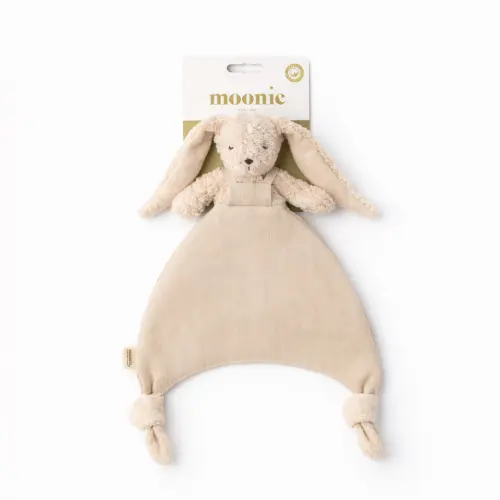Knuffeldoekje Konijn - Biologisch katoen & Linnen - Doudou Bunny - GOTS - Moonie