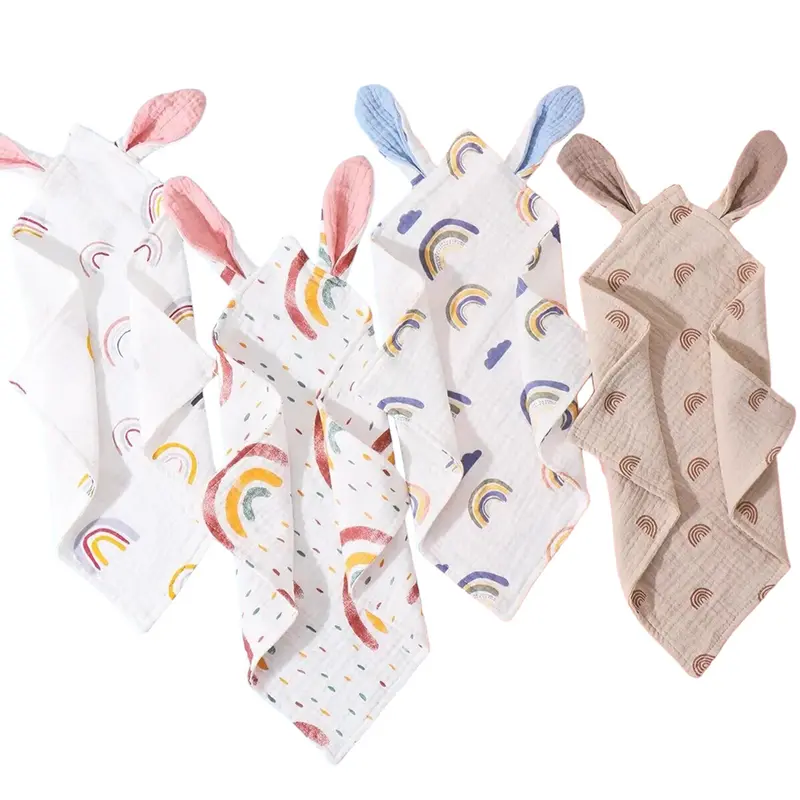 Knuffeldoekje met Oren "Rainbow" (4 stijlen)