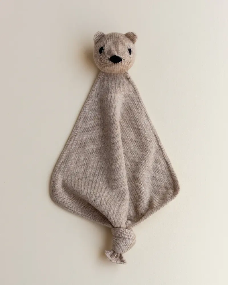 Knuffeldoekje Teddy Tokki - Merinowol - HVID