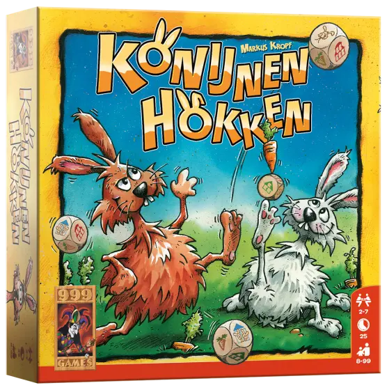 Konijnen hokken - Dobbelspel