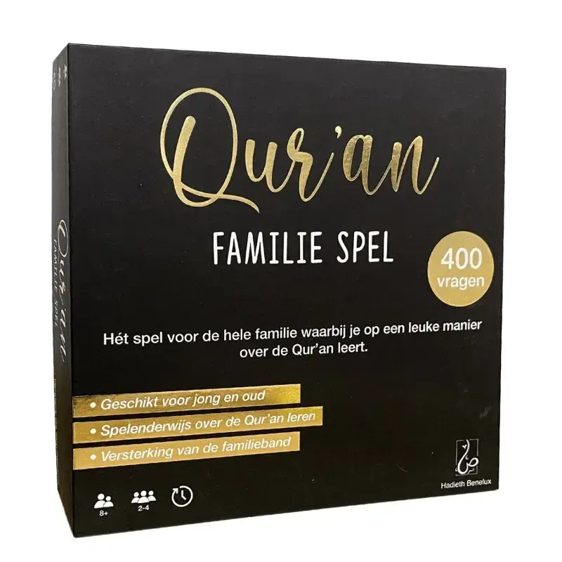 Koran familiespel zwart/goud