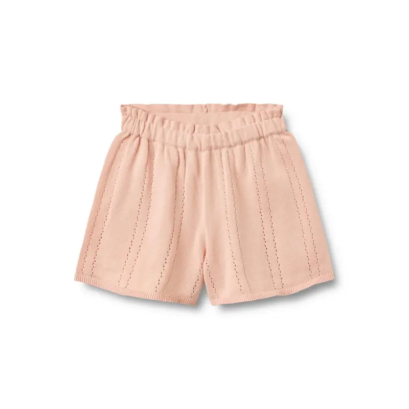 Kort broekje - Knit Shorts Irma - Biologisch katoen - Powder/Roze - Wheat