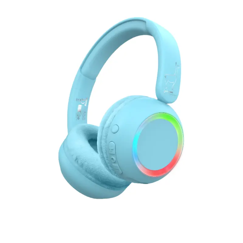 Lalarma draadloze koptelefoon met licht blauw
