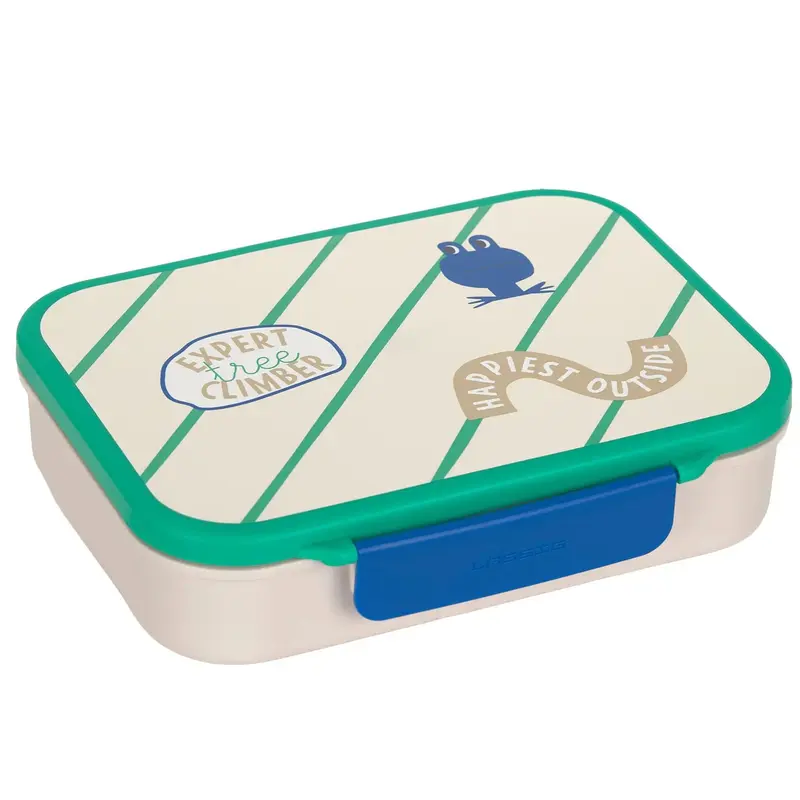 Lassig bento lunchbox happy trails frog