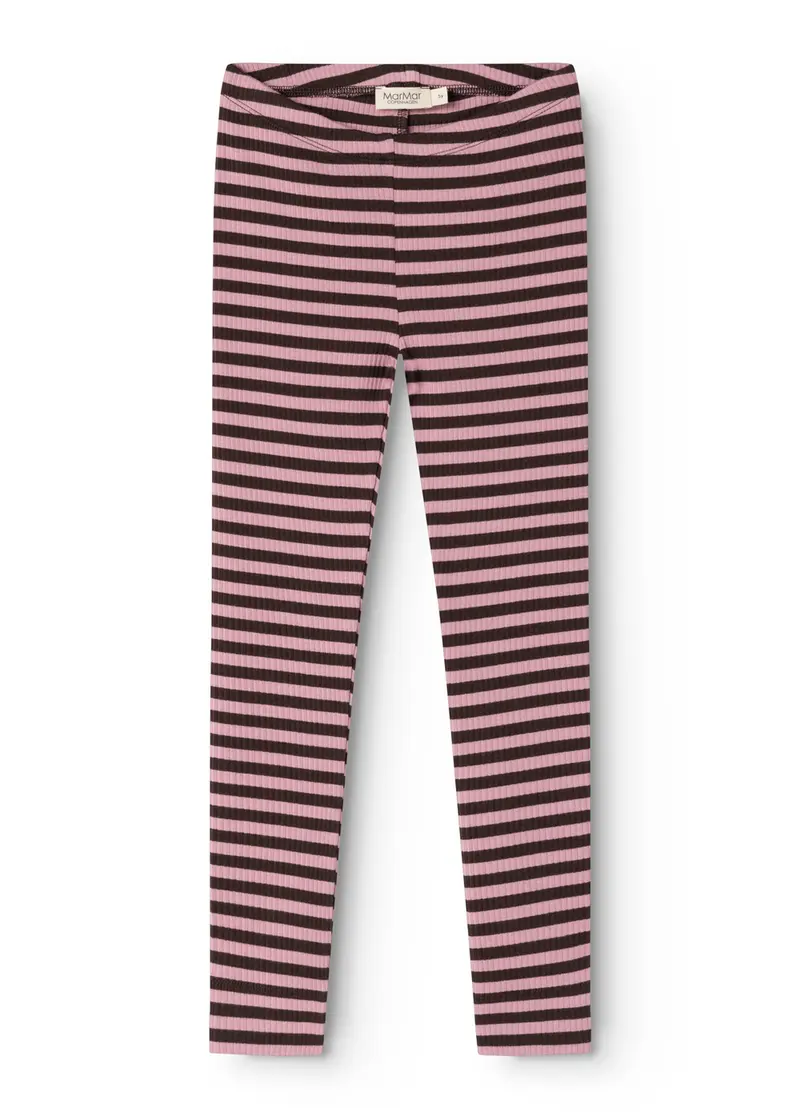 Leg Heather Stripe - Gestreepte babylegging – Biologisch katoen & modal – MarMar Copenhagen