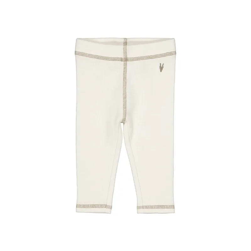 Legging broekje Niels - White Cream - 100% katoen - LEVV Labels