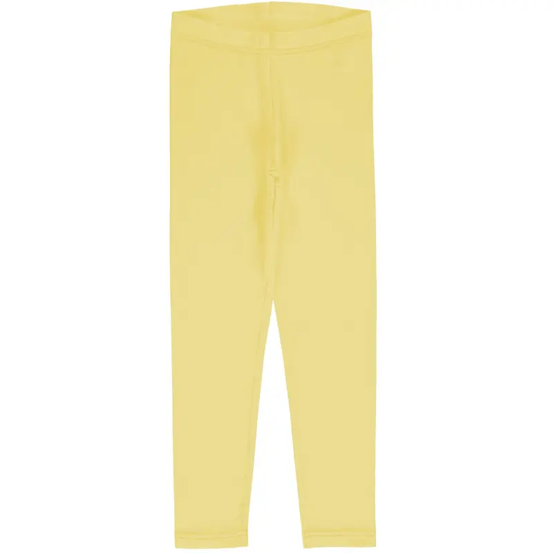 Leggings Solid Yellow - Maxomorra