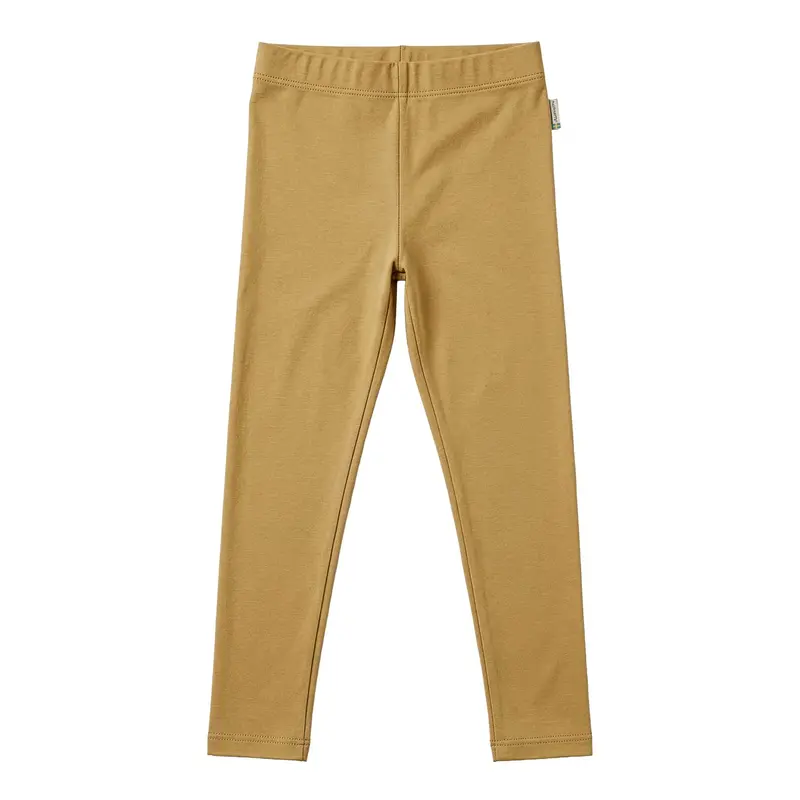 Leggings Sweat Solid Mustard - Maxomorra